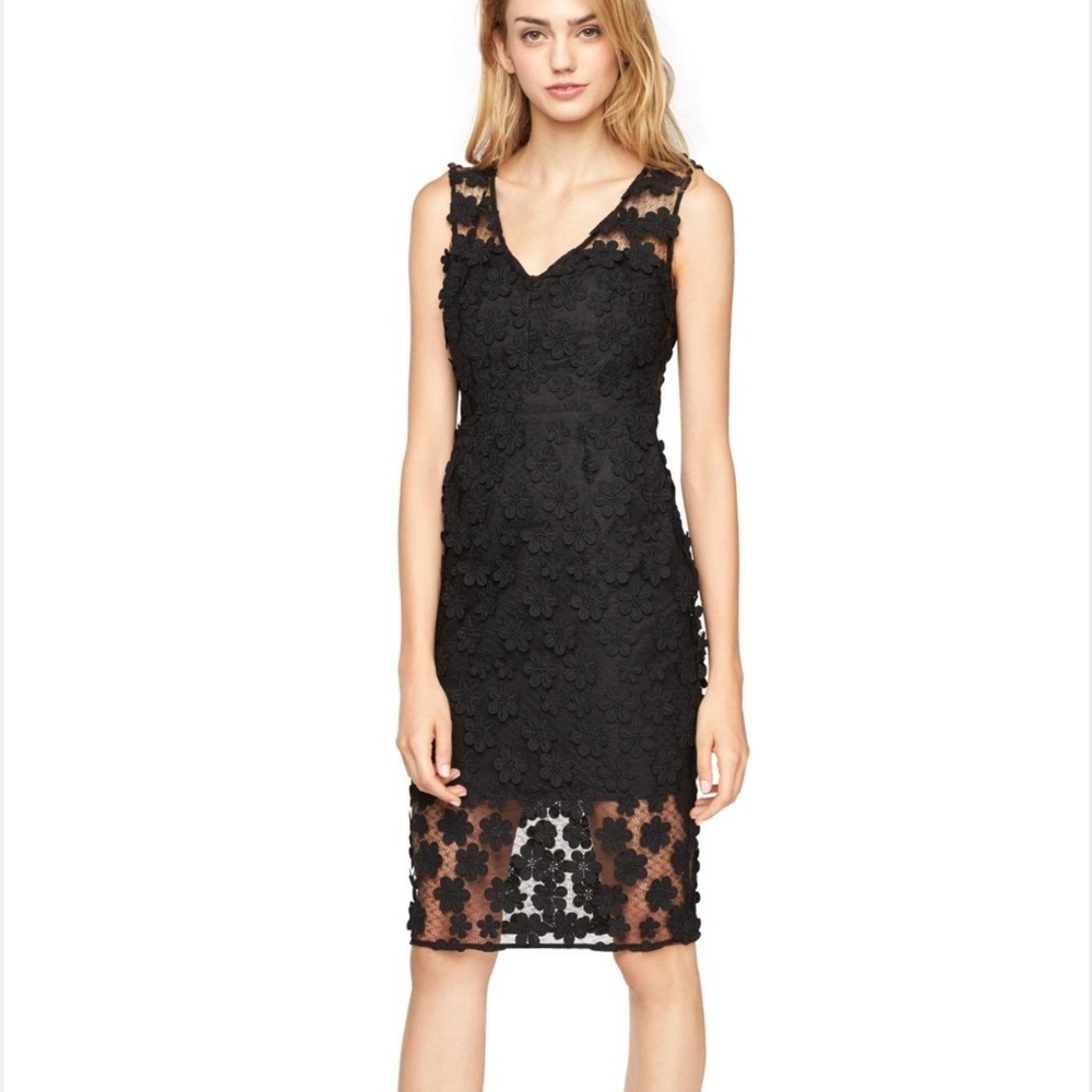 FLORAL APPLIQUE MARI DRESS
